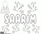 Saarim, nom masculin d’origine arabe, ainsi que ses variantes Sarim et Saarem entre autres. Sarim est également un nom utilisé pour fille