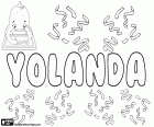 Yolanda, prénom féminin dans différentes langues comme l’anglais, espagnol et portugais, variante de Jolanda, Iolanda et Yolande, parmi d’autres