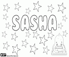 Sasha, variante de Sascha, nom utilisé pour garçon et fille, diminutive d’Alexandre et Alexandra