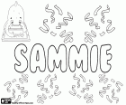 Sammie, nom utilisé en anglais pour garçon et fille, variante de Sam et Sammy, diminutif de noms anglais tels que Samuel, Samson et Samantha