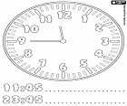 11:45 et 23:45, ces deux heures en format numérique correspondent à des aiguilles de cette horloge, douze heures moins quinze minutes, midi ou minuit