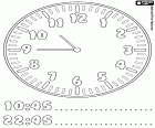 10:45 22:45, les aiguilles de l’horloge indiquent que il est onze heures moins le quart, quinze minutes à onze heures, il est dix heures et quarante-cinq minutes