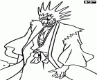 Kenpachi Zaraki, un personnage de Bleach, un Shinigami puissant et imposant, une âme qui se bat contre les Hollows dans le monde réel