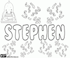 Stephen, prénom masculin en anglais, variante de Steven, nom d’origine grecque, dérivé de Stephanos