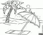 Avec le beau temps au cours de l’été, nous avons apprécié la plage et la mer. Un parasol est important pour nous protéger contre le soleil d’été fort