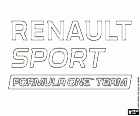 Le logo de Renault Sport F1 Team, une équipe de formule 1
