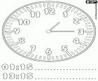01:15 et 13:15, une heure et quinze minutes pour apprendre l’heure sur l’horloge analogique et sur l’horloge numérique, maintenant il est une heure et quart dans la nuit ou dans après-midi