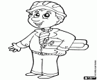 Un technicien de la construction, un ingénieur du bâtiment, un architecte ou un ingénieur avec des plans en rouleaux sous son bras et le casque sur la tête. Tous les techniciens engagés dans la construction travaillent à le bureau et à le chantier de construction