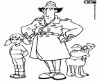 L’Inspecteur Gadget, sa nièce Sophie et son chien sont les trois protagonistes