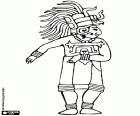 Un prêtre maya prêt pour une cérémonie. Les prières, les danses rituelles et les oblations étaient très importantes dans la culture maya. Les cérémonies ont été organisées par les prêtres à l’extérieur devant les temples, des pyramides