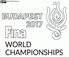 Le logo des Championnats mondiaux de natation du Budapest 2017. Les Championnats du monde est tenue à Budapest (Hongrie) du 14 au 30 juillet 2017