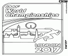 Le logo du Championnat du monde d’athlétisme Londres 2017, organisée par l’IAAF dans la capitale britannique du 4 au 13 août 2017