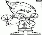 Sam Dunk est la mascotte de l’EuroBasket FIBA de 2017. Sam Dunk est un super-héros de basket-ball, un personnage créé par l’imagination d’un jeune garçon qui est un grand fan de basket-ball