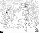 Les Princesses Royales Alicornes lors du Festival de l’amitié à Canterlot. Les trois princesses alicornes : princesse Celestia, princesse Luna et princesse Candance