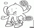 Pypus la pieuvre est un joueur de tennis prodigieuse, capable de jouer avec deux raquettes