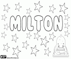 Milton, nom pour garçon en anglais, a son origine dans le même nom de famille dérivé du toponyme « mill town » en vieil anglais