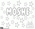 Moshe, nom masculin d’origine biblique, variante du nom hébreu, Mosheh, correspond à Moïse
