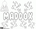 Maddox, nom masculin d’origine anglaise, dérivé du nom de famille gallois qui signifie « fils de Madoc »