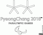 Logo des Jeux paralympiques d’hiver de PyeongChang 2018 à Corée du Sud
