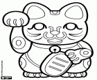 Maneki-neko, figurine japonaise populaire, le talisman de la bonne fortune dans la tradition japonaise