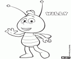 Willy est l’amie de Maya l’abeille, un personnage important dans le film Maya l’abeille : les jeux de miel