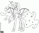 Nightmare Moon, Lune de cauchemar, le mèchante et corrompu forme de le princesse Luna, un personnage de My Little Pony, Mon petit poney