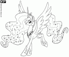 Princesse Celestia, dirigeant d’Equestria, un personnage principal de Mon petit poney