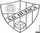 Emblème de la Sociedad Deportiva Huesca, club de football basé dans la ville de Huesca. La saison 2018-2019 jouera pour la première fois de son histoire La Liga, la première division espagnole, après avoir terminé en deuxième position dans la Liga 123 de la saison 2017-2018