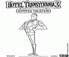 Drac avec sa robe d’été en vacances luxueuses en croisière. Dracula est l’organisateur de vacances avec sa famille et ses amis. Dans le film Hotel Transylvania 3, nous pouvons voir les aventures pendant ces vacances d’été