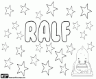Ralf, prénom masculin dans différentes langues comme allemand, néerlandais, suédois, danois et norvégien, traditionnelle variante de Ralph. C’est un nom d’origine nordique, dérivé de Radulfr