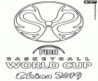 Logo de la Coupe du monde masculine de basket-ball China 2019. Il sera joué entre le 31 août et le 15 septembre 2019