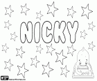 Nicky, nom utilisé en anglais et dans d'autres langues, à la fois pour les garçons et les filles, comme diminutif de Nicholas ou Nicole. Nicky, variante de Nick