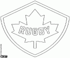 Logo de l'équipe nationale de rugby du Canada. Ils ont les surnoms des Canucks et des Rouges