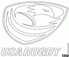 Logo de l'équipe nationale de rugby des États-Unis, connu sous le surnom The Eagles, les Aigles