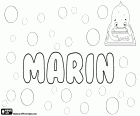 Marin, nom pour les enfants dans différentes langues telles que Français, roumain, croate, serbe, bulgare et macédonien, dérivé du nom latin Marinus. Marin est la translittération d’un nom unisexe en japonais. Marin est également nom pour femme en anglais et en néerlandais. Marin est un nom dans les langues nordiques