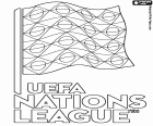 Logo de l’UEFA Nations League, championnat de football avec des équipes nationales européennes qui se tient tous les deux ans. La première édition a eu lieu lors de la saison 2018-2019