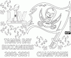 Les Buccaneers de Tampa Bay ont remporté le titre de champion du Super Bowl 2021 en battant les Chiefs de Kansas City 31-9. Le quart-arrière Tom Brady a remporté le titre de MVP du Super Bowl. Il s’agit du deuxième Super Bowl des Buccaneers de Tampa après le titre de 2002. La franchise de Tampa est la première à remporter le championnat dans son propre stade