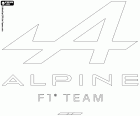 Logo de l’équipe de Formule 1, Alpine F1 Team