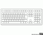 Un clavier avec des touches blanches à personnaliser