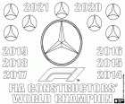 Mercedes est le champion du Championnat FIA des Constructeurs 2021, le huitième titre consécutif