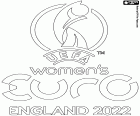 Le logo de l’Euro féminin 2022 qui se déroule en Angleterre du 6 au 31 juillet 2022