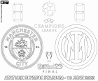 La finale de l’UEFA Champions League 2022-2023 entre Manchester City FC, Man City, et FC Internazionale Milano, Inter Milan, au stade olympique Atatürk d’Istanbul, en Turquie, le 10 juin 2023