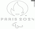 Logo des Jeux paralympiques d’été de Paris 2024 qui se tiendront du 28 août au 8 septembre 2024 dans la capitale française