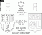 La finale de l’UEFA Women’s Champions League 2023-2024 entre le FC Barcelone et l’Olympique Lyonnais, samedi 25 mai 2024, au stade San Mamés de Bilbo - Bilbao, Euskadi ou Pays Basque, Espagne