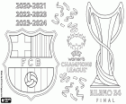 Le Barça a conservé le titre de l’UEFA Women’s Champions League lors de la saison 2023-2024, après avoir battu l’Olympique Lyonnais pour la première fois, 2-0 avec des buts d’Aitana Bonmatí et d’Alexia Putellas sous la direction de l’entraîneur Jonathan Giráldez. Il s’agit du troisième championnat remporté par l’équipe du Barça dans la plus grande compétition européenne. Lors de la troisième finale disputée contre le club lyonnais, la finale la plus répétée de l’histoire, les joueurs du Barça on