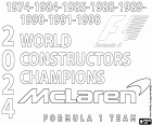L’équipe britannique McLaren est le nouveau champion du Championnat du monde des constructeurs de F1 pour la saison 2024 avec les pilotes Lando Norris et Oscar Piastri. Il s’agit du neuvième titre remporté par l’équipe de Woking, les précédents championnats remontaient à 1974, 1984, 1985, 1988, 1989, 1990, 1991 et 1998