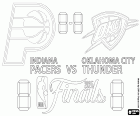 La finale NBA 2025 oppose les Pacers de l'Indiana au Thunder d'Oklahoma City dans une série au meilleur des sept manches.
