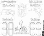 Coloriage Super Bowl 2026 Seahawks vs Patriots
