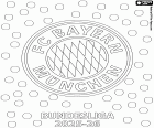 Coloriage Bayern, champion de Bundesliga 2025-2026