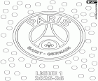 Coloriage PSG, champion 2025-2026
